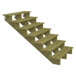 Plus 7 TRIN TERRASSETRAPPE 1200 X 1220 MM^ Trappevanger