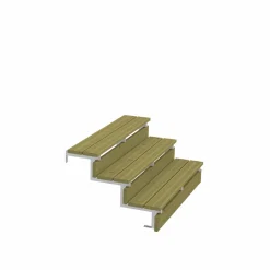 Plus 3 TRIN TERRASSETRAPPE 1200 X 540 MM^ Trappevanger