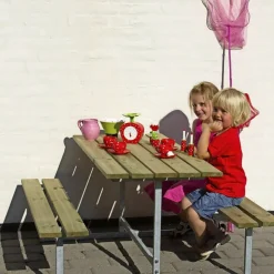 Plus BASIC BØRNE BORDBÆNKESÆT NATUR^ Bord- & Bænkesæt