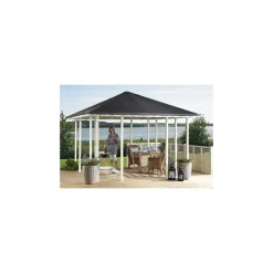 Plus ÅBEN NATUR/SORT PAVILLON 9,85 M2^ Havepavilloner