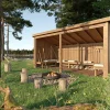 Plus BÅLHYTTE 9,5 M²^ Shelters & Bålhytter