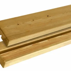 Plus CAFE MED RYGLÆN BÆNK NATUR 127 CM^ Havebænke