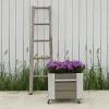 Plus CUBIC BLOMSTERKASSE GRÅBRUN 45 X 46 X 50 CM^ Højbede & Plantekasser