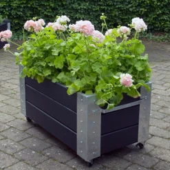 Plus CUBIC BLOMSTERKASSE SORT 45 X 87 X 50 CM^ Højbede & Plantekasser