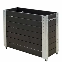 Plus CUBIC BLOMSTERKASSE SORT 50 X 90 X 120 CM