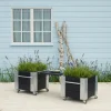 Plus CUBIC BLOMSTERKASSE SORT 45 X 46 X 50 CM Best
