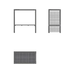 Plus DAYLIFE STÅLESPALIER 2,1 M2^ Havepavilloner
