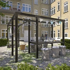 Plus DAYLIFE STÅLESPALIER 3,9 + 1,9 M2^ Havepavilloner