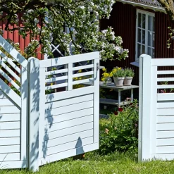 Plus DECORA LÅGE FUNGICIDBEHANDLET OG GRUNDMALET 2 GANGE HVID 100 X 95 CM^ Træhegn