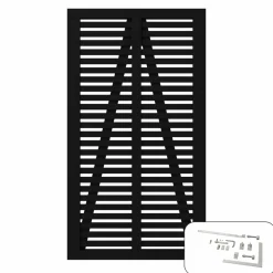 Plus ENKELTLÅGE FUNGICIDBEHANDLET OG GRUNDMALET SORT 100 X 180 CM Outlet