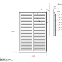 Plus HEGN FUNGICIDBEHANDLET OG GRUNDMALET SORT 120 X 180 CM Discount