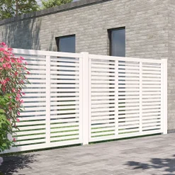 Plus HEGN FUNGICIDBEHANDLET & GRUNDMALET 2 GANGE HVID 180 X 140 CM^ Træhegn