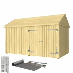 Plus INKL. TAGPAP/ALULISTER/H-STOLPEFØDDER HAVEHUS 10 M² Best
