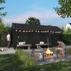 Plus INKL. TAGPAP/ALULISTER/H-STOLPEFØDDER HAVEHUS 14,5 M2 Clearance