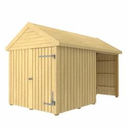 Plus INKL. TAGPAP/ALULISTER/H-STOLPEFØDDER HAVEHUS 10 M² Best