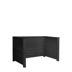 Plus KLINK 2 SPANDE RENOVATIONSSKJUL SORT NÅLETRÆ^ Affaldsskjulere