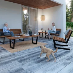 Plus LOUNGESOFA GYLDENBRUN^ Bord- & Bænkesæt