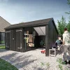 Plus 2-MODULER M/DOBBELTDØR STANDARD MULTIHAVEHUS 10,5 M2^ Redskabsskure