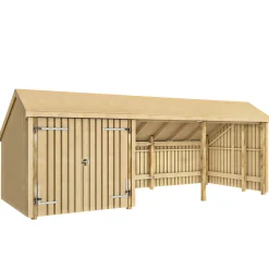 Plus 3-MODULER STANDARD MULTIHAVEHUS 15,5 M2^ Redskabsskure