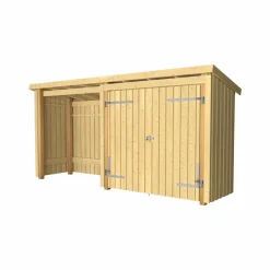 Plus NORDIC 2-MODUL STANDARD MULTIHAVEHUS 4,7 M2^ Redskabsskure