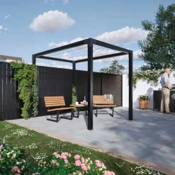 Plus PERGOLA 208 X 198 X 268 CM SORT^ Udendørs Træning