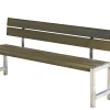 Plus PLANKEBÆNK GRÅBRUN 176 CM^ Havebænke