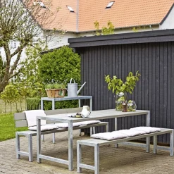 Plus PLANKEBÆNK GRÅBRUN 176 CM Discount