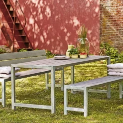 Plus PLANKEBÆNK GRÅBRUN 176 CM Discount