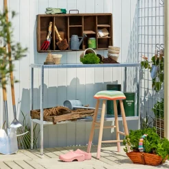 Plus PLANTEBORD STÅL VARMGALVANISERET 40X110X90 CM^ Haveindretning