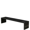 Plus RUSTIK TRALLEBÆNK SORT 218 CM New