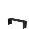 Plus RUSTIK TRALLEBÆNK SORT 138 CM New
