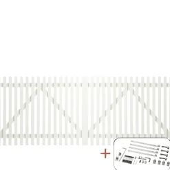 Plus SKAGEN LÅGE FUNGICIDBEHANDLET OG GRUNDMALET 2 GANGE HVID 300 X 120 CM^ Træhegn