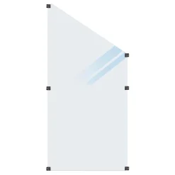 Plus SKRÅELEMENT GLASHEGN HÆRDET FROSTED 90 X 180 X 90 X 0.60 CM^ Glashegn