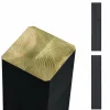 Plus STOLPE TRYKIMPRÆGNERET NTR KL. A OG GRUNDMALET SORT 9 X 9 X 208 CM^ Stolper & Pæle