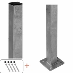Plus STOLPE VARMGALVANISERET STÅL 4.50 X 4.50 X 96 CM^ Stolper & Pæle