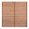 Plus TOKYO HEGN THERMOWOOD® GYLDENBRUN 180 X 180 CM^ Træhegn