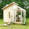 Plus UDERUM REDSKABSRUM M/DRIVHUS 6,6 M2^ Redskabsskure