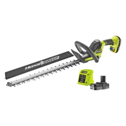 Ryobi HÆKKEKLIPPER 50 CM MED BATTERI OG LADER^ Hækkeklippere