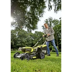 Ryobi MAX POWER RY36LMX46A-240 PLÆNEKLIPPER AKKU 36V MED BATTERI OG LADER^ Plæneklippere