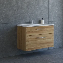 Scanbad DELTA KARAT BADMØBEL VARM EG 2 SKUFFER 101 CM^ Badeværelsesmøbler