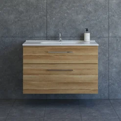 Scanbad DELTA KARAT BADMØBEL VARM EG 2 SKUFFER 101 CM^ Badeværelsesmøbler