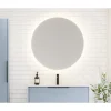 Scanbad DELTA SPEJL M/ LYS UDEN LYSSTYRING Ø90 CM New