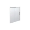 Scanbad DELUXE SKYDEDØR KROM/KLAR 160 X 200 X 10 CM Online