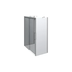 Scanbad DELUXE SKYDEDØR KROM/KLAR 160 X 200 X 80 CM Outlet