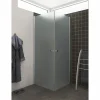 Scanbad FLEXI MAT ALU PROFIL, 1 STK. BRUSEDØR 79 CM FROSTET GLAS Best