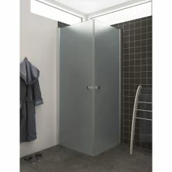 Scanbad FLEXI MAT ALU PROFIL, 1 STK. BRUSEDØR 69 CM FROSTET GLAS^ Brusevægge