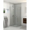 Scanbad FLEXI MAT ALU PROFIL, 1 STK. FOLDEDØR KLAR GLAS 69 CM Sale