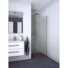 Scanbad FLEXI MAT ALU PROFIL, 1 STK. FOLDEDØR KLAR GLAS 79 CM^ Brusevægge