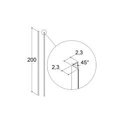 Scanbad MATCH 45 GR. KIT 2,3 CM^ Brusevægge