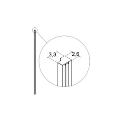 Scanbad MATCH VÆGPROFIL 2,6 CM Online